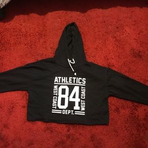 Graphic Crop Hoodie